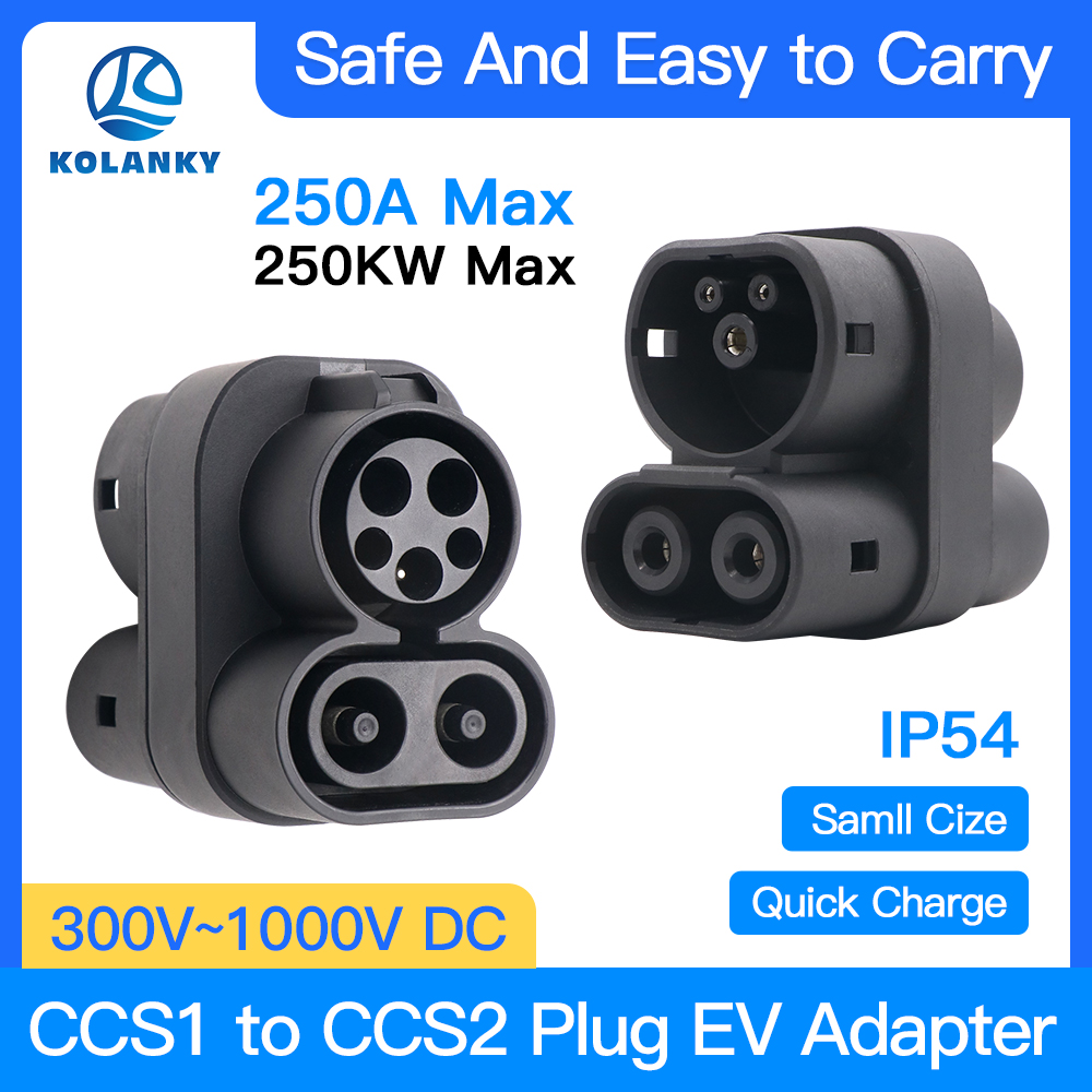 Ccs2 To Ccs1 Fast Charge Adapter 250Kw - CCS1 إلى CCS2 EV مهايئ شاحن