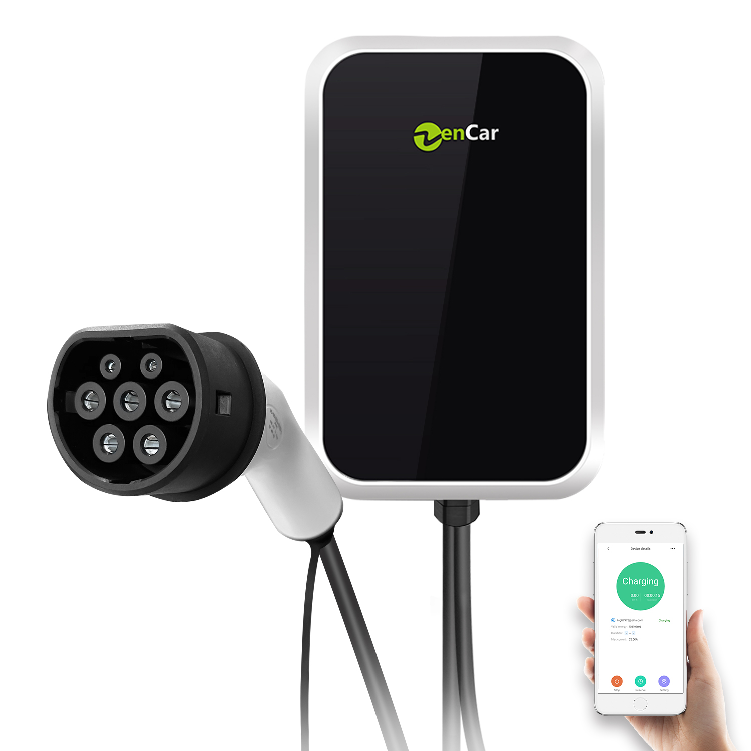 محطة شحن سيارات كهربائية ذكية  - مراجعة 22Kw Wallbox Type 2 Ocpp Rfid وسعره