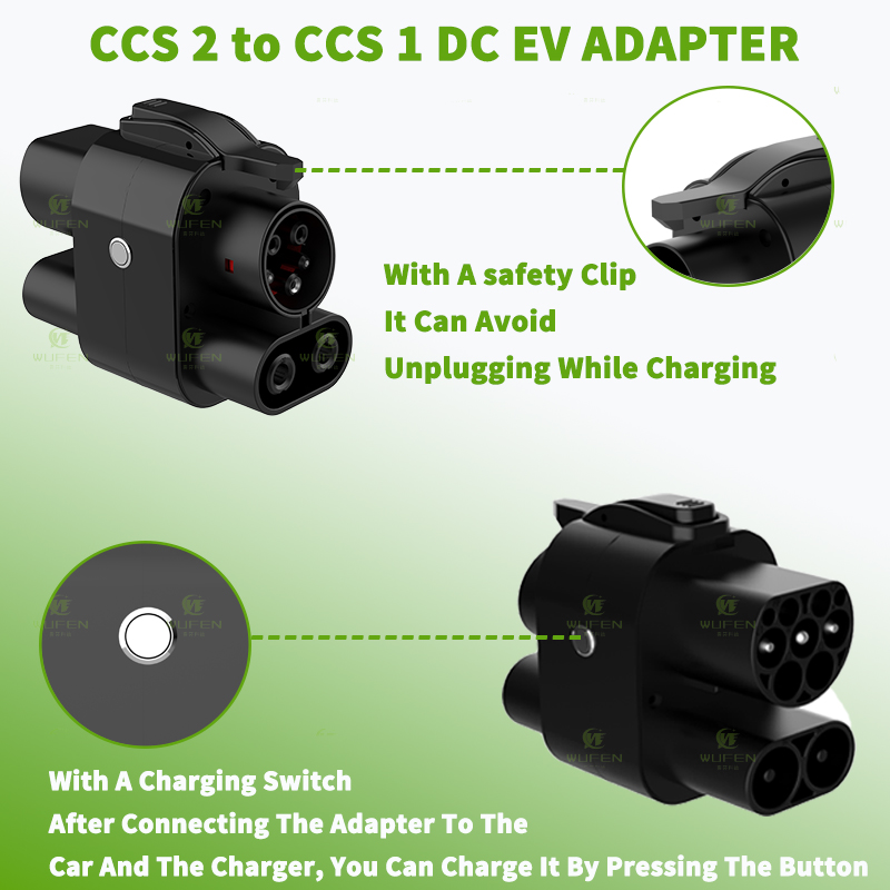 WUFEN CCS2 إلى CCS1 250A محول  - مراجعة Ccs2 To Ccs1 Fast Charge Adapter 250Kw وسعره