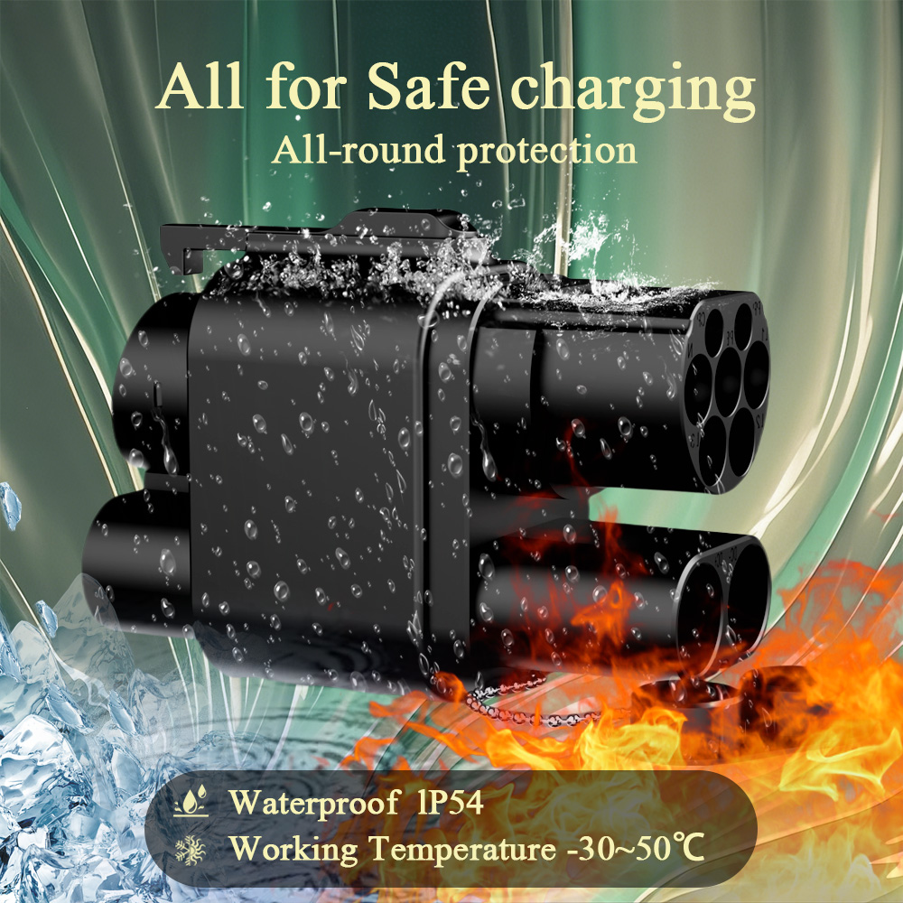 Kolanky 250KW DC + AC من شاحن  - مراجعة Ccs2 To Ccs1 Fast Charge Adapter 250Kw وسعره