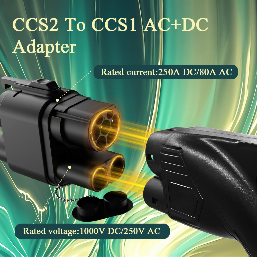 Kolanky 250KW DC + AC من شاحن  - مراجعة Ccs2 To Ccs1 Fast Charge Adapter 250Kw وسعره