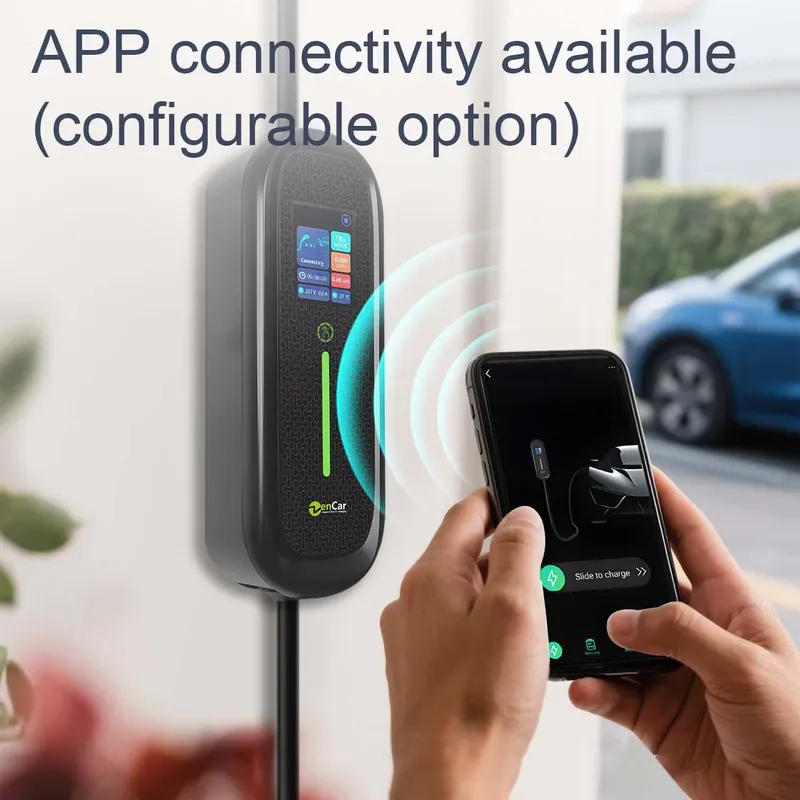 شاحن سيارات كهربائية محمول ذكي - مراجعة Portable Ev Charger 32A Type 2 Cee Plug وسعره