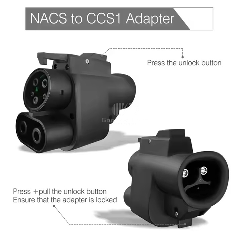 محول تيار مستمر سريع NACS Tesl - مراجعة Ccs2 To Ccs1 Fast Charge Adapter 250Kw وسعره