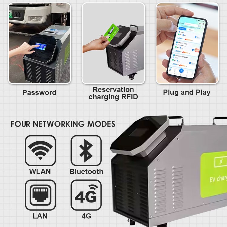 شاحن سيارات كهربائية محمول للا - مراجعة Portable Dc Fast Charger 20Kw Ccs2 وسعره