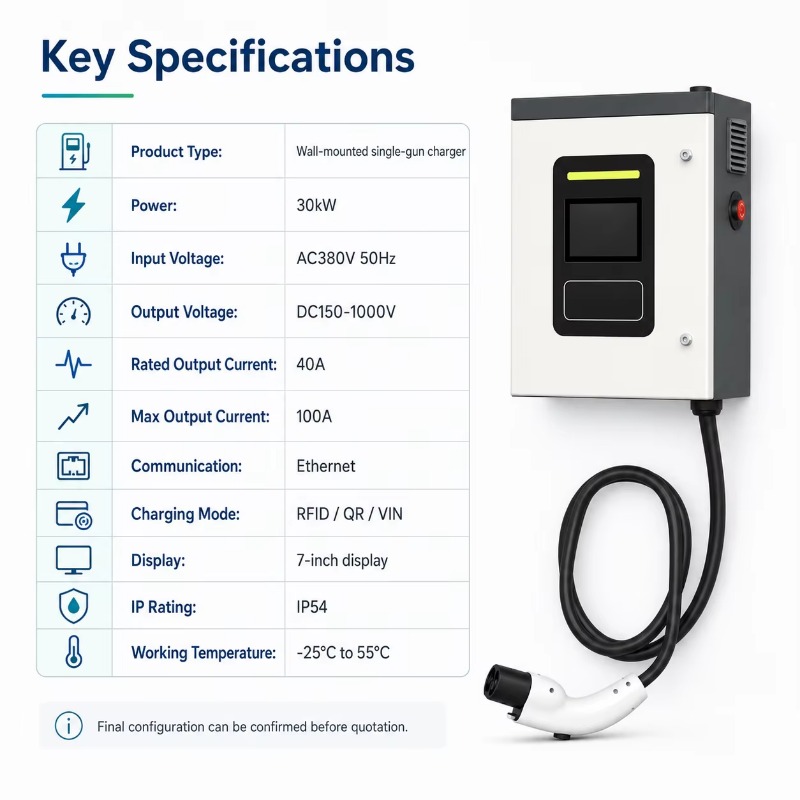 شاحن سيارات كهربائية سريع بتيا - مراجعة Dc Fast Charger 30Kw Wallbox Commercial وسعره