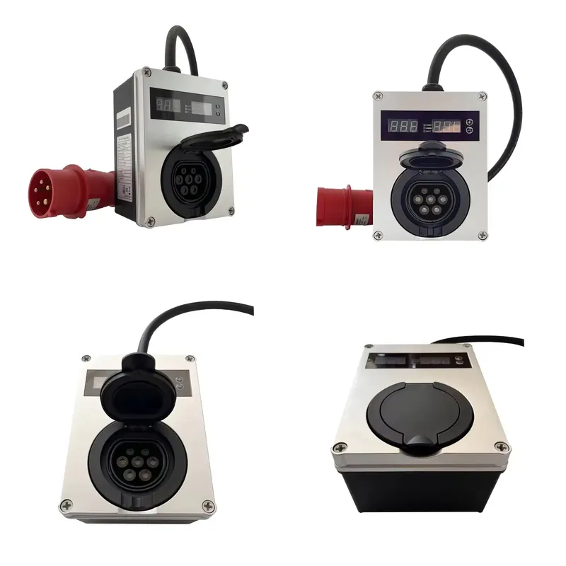 شاحن سيارة كهربائية ذكي صغير 1 - مراجعة Portable Ev Charger 32A Type 2 Cee Plug وسعره
