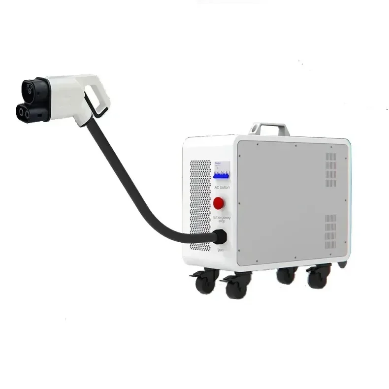 شاحن سيارات كهربائية متنقل أحا - مراجعة Portable Dc Fast Charger 20Kw Ccs2 وسعره