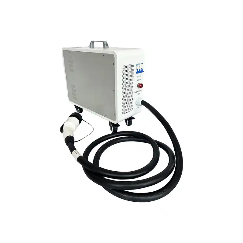شاحن سيارات كهربائية متنقل أحا - مراجعة Portable Dc Fast Charger 20Kw Ccs2 وسعره